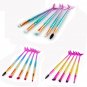 Blush Make Up Diamond Brushes Foundation Fish Tail Rainbow Cosmetic Brush