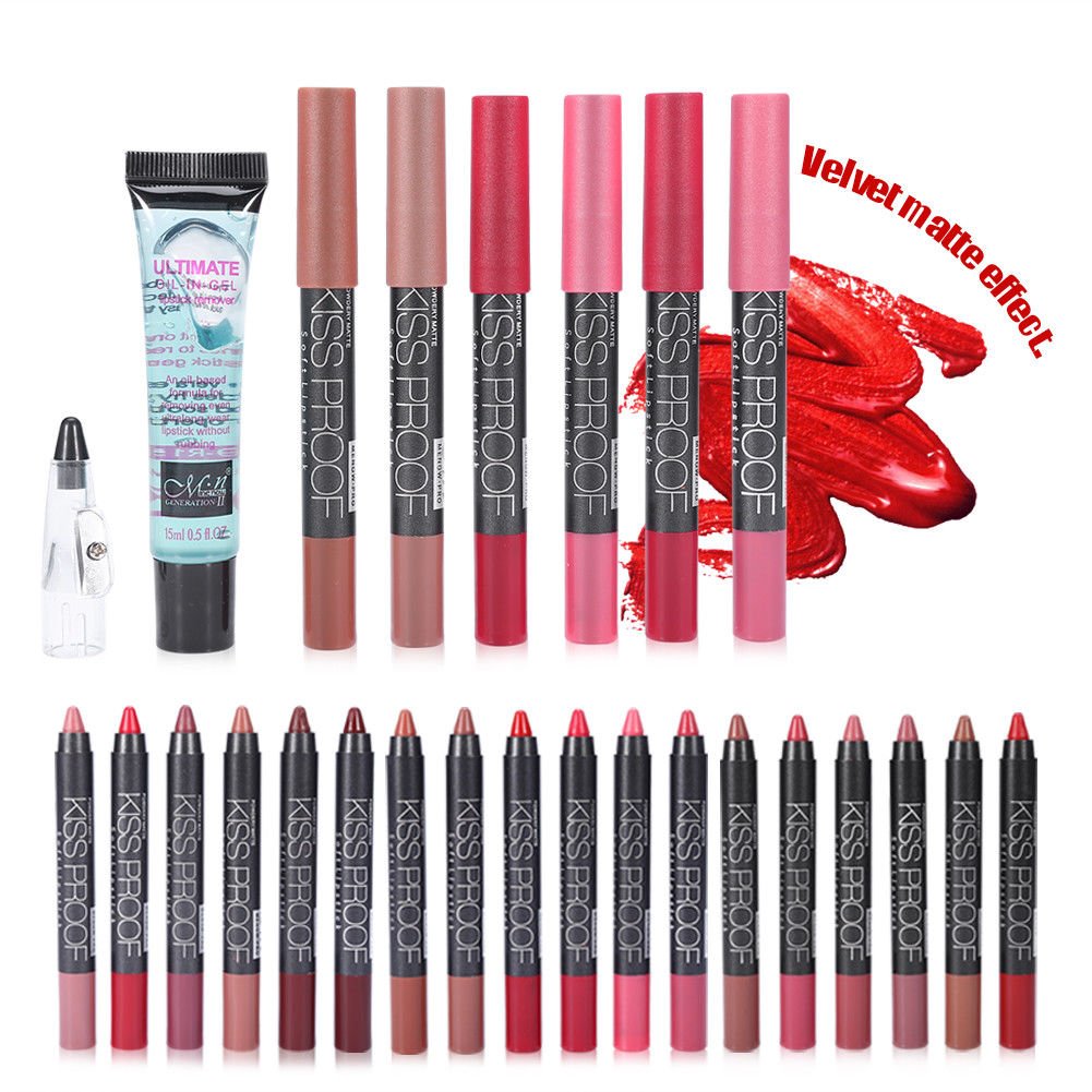 6 Colors Menow kissproof batom matte lipstick makeup Waterproof lip pencil Hot