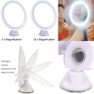 USB 5/7X Magnification LED Lighted Stand Cosmetic Vanity Mirror 360° Rotation MZ