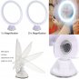 USB 5/7X Magnification LED Lighted Stand Cosmetic Vanity Mirror 360° Rotation MZ