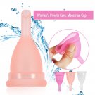 Menstrual Cup Reusable Silicone Period Soft Medical Cups Large Size Long Stem