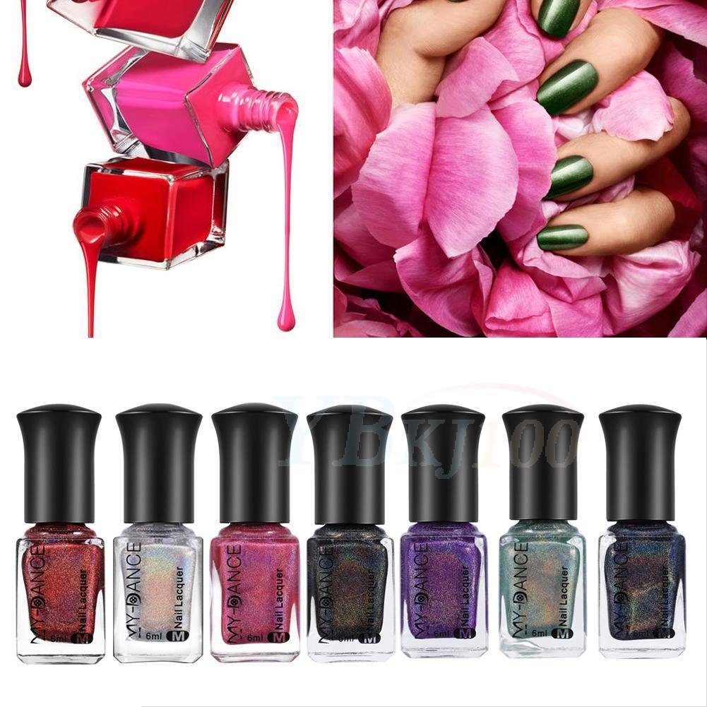 Holographic Holo Glitter Nail Polish Laser Rainbow Hologram Varnish Born Pretty