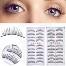 20pcs Natural False Eyelashes Slender Thick Fake Eye Lashes Extension Makeup