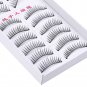 20pcs Natural False Eyelashes Slender Thick Fake Eye Lashes Extension Makeup