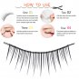 20pcs Natural False Eyelashes Slender Thick Fake Eye Lashes Extension Makeup