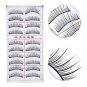20pcs Natural False Eyelashes Slender Thick Fake Eye Lashes Extension Makeup