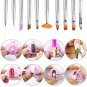 Multi Design Nail Brush Set Gradient Dotting Liner Painting Gel Polish Brush Pen