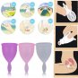 Durable Women Reusable Silicone Menstrual Cup Period Soft Medical Diva Cups