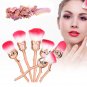 7 Pcs Contour Brush Rose Flower Shaped Makeup Brushes Kit