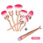 7 Pcs Contour Brush Rose Flower Shaped Makeup Brushes Kit