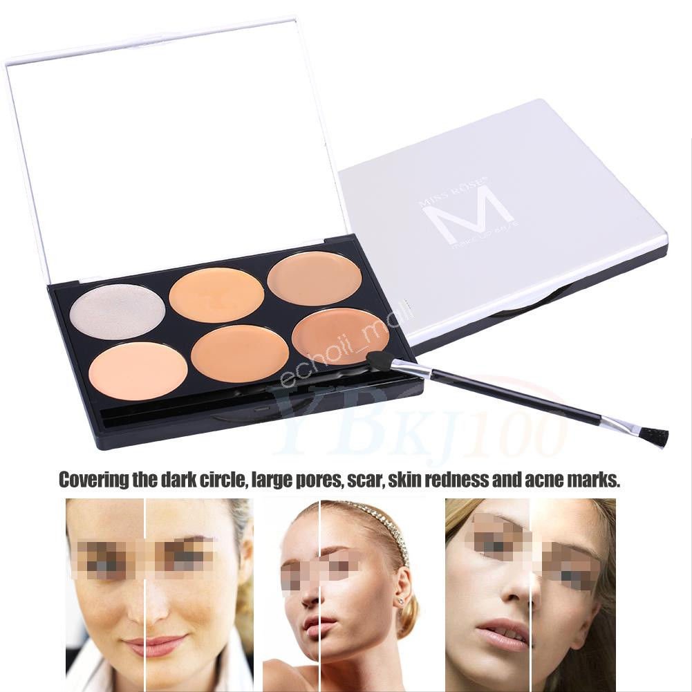 6 Colors Professional Salon Party Concealer Contour Face Cream Makeup Palette
