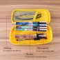 Canvas Pen Pencil Case Cosmetic Bag Travel Makeup Bags Large Capacity Zipper coi