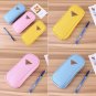 Canvas Pen Pencil Case Cosmetic Bag Travel Makeup Bags Large Capacity Zipper coi