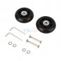 2 PCS Rubber Luggage Suitcase Wheels Replacement Axles Repair OD 40/45/50/70mm