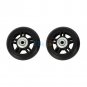 2 PCS Rubber Luggage Suitcase Wheels Replacement Axles Repair OD 40/45/50/70mm