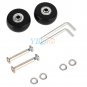 2 PCS Rubber Luggage Suitcase Wheels Replacement Axles Repair OD 40/45/50/70mm