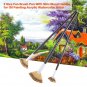 3 Size Slim Wood Handle Fan Paint Brush fr Oil Acrylic Water Painting Artist coi