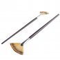 3 Size Slim Wood Handle Fan Paint Brush fr Oil Acrylic Water Painting Artist coi