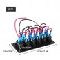 6 Gang Waterproof Red LED Rocker Switch Panel Dual USB Car Marine Caravan 12-24V