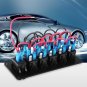 6 Gang Waterproof Red LED Rocker Switch Panel Dual USB Car Marine Caravan 12-24V