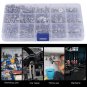 440pcs M3 M4 M5 Stainless Steel Hex Socket Flat Head Screw Bolts Nuts kit EM