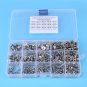 440pcs M3 M4 M5 Stainless Steel Hex Socket Flat Head Screw Bolts Nuts kit EM