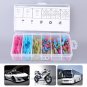 136pcs Insulated Assortment Heat Shrink Wire Connector Crimp Terminal With Box