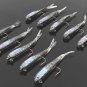 Lot 10pcs 75mm Soft Minnow Fishing Lures Lead Jig Head Fish Baits Tackle 6.5g