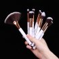 9x Pro Makeup Brushes Set Foundation Powder Eyeshadow Eyeliner Lip Brush & Bag