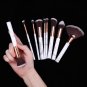9x Pro Makeup Brushes Set Foundation Powder Eyeshadow Eyeliner Lip Brush & Bag
