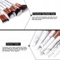 9x Pro Makeup Brushes Set Foundation Powder Eyeshadow Eyeliner Lip Brush & Bag