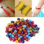 100 pcs Small Vintage Mixed Color Jingle Bell Pendant Charm Jewelry Findings coi