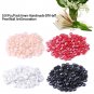 100pcs 6mm Colorful Half Round Pearl Bead Flat Back Scrapbook for DIY Craft coi