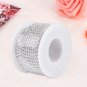10Yards/1 Roll Silver/Gold Diamante Crystal Rhinestone Rope Ribbon Cup Chain coi