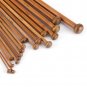 15/18Sizes Bamboo Knitting Needles Carbonized Pointed Tools Set from 2mm to 10mm