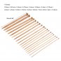 15/18Sizes Bamboo Knitting Needles Carbonized Pointed Tools Set from 2mm to 10mm