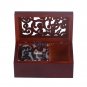 Wood Miniature Hollow 18 Note Wind Up Music Box Movement Jewelry Organizer Gift