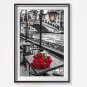 Paris Rose DIY Diamond Embroidery Rhinestone Cross Stitch Painting Home Decor