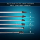 6 x 10MM 150mm Long Tungsten Carbide Aluminum Cut Rotary Burr Burs 6mm shaft coi