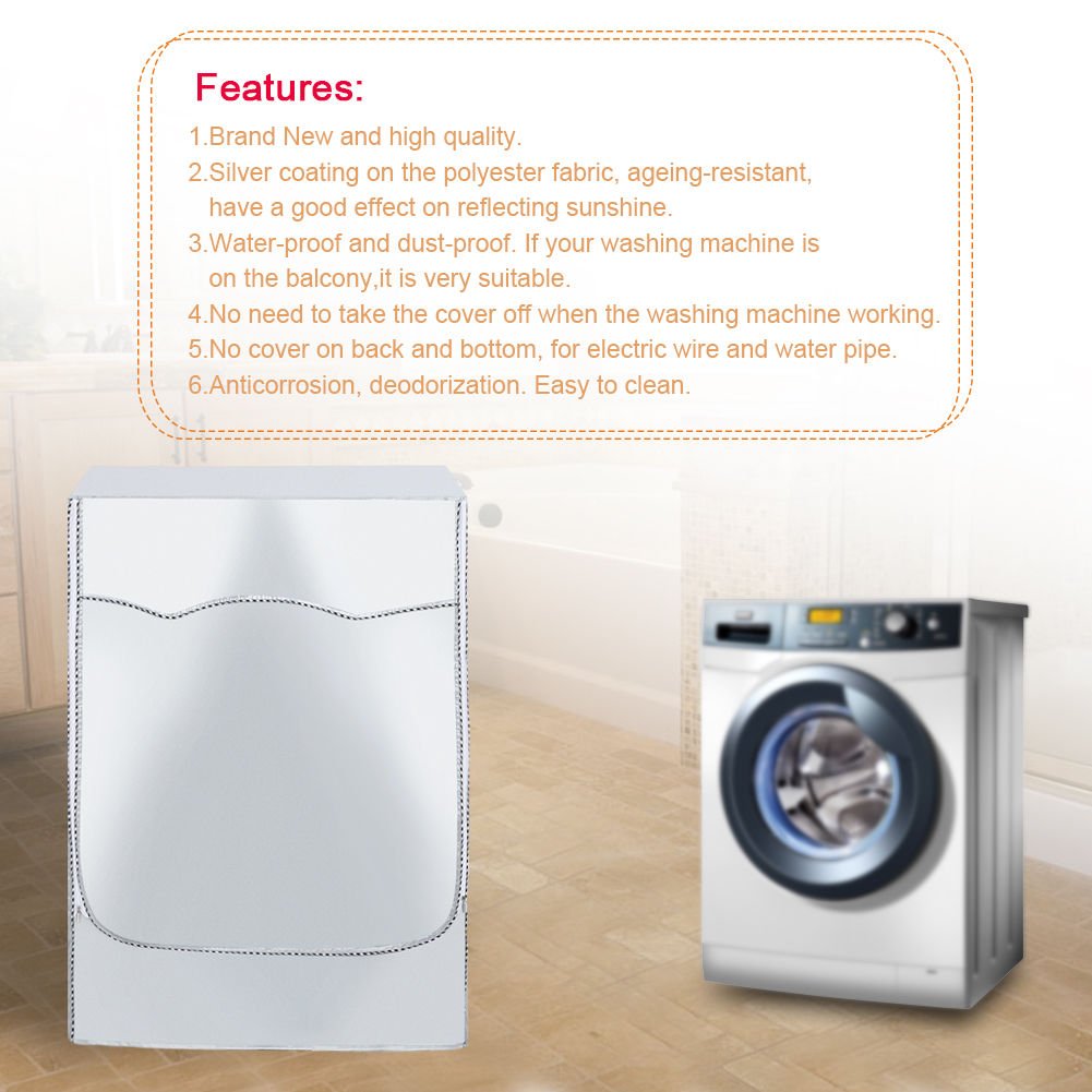 4Size Durable Waterproof Quilted Washing Machine Dryer Cover Dustproof Cover