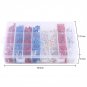 1000Pcs 24 Types Insulated Crimp Terminals Kit Electrical Cable Connectors + Box