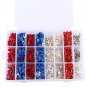 1000Pcs 24 Types Insulated Crimp Terminals Kit Electrical Cable Connectors + Box