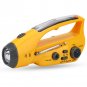 Solar Hand-Crank Power Bank LED Flashlight With Radio iPhone Smart Phone Charger