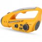 Solar Hand-Crank Power Bank LED Flashlight With Radio iPhone Smart Phone Charger