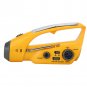 Solar Hand-Crank Power Bank LED Flashlight With Radio iPhone Smart Phone Charger