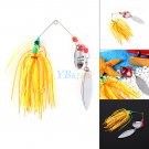 Lot 5pcs Mixed Spinnerbaits Spinner Fishing Lures Bass Crank Baits Tackle Hooks