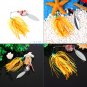 Lot 5pcs Mixed Spinnerbaits Spinner Fishing Lures Bass Crank Baits Tackle Hooks