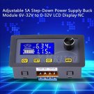 Adjustable 5A Step-Down Power Supply Buck Module 6V-32V to 0-32V LCD Display coi