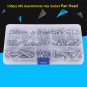 150pcs M5 Stainless Steel Button Head Hex Socket Bolts Screw Nuts Set 6-30mm EM