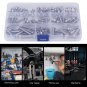 150pcs M5 Stainless Steel Button Head Hex Socket Bolts Screw Nuts Set 6-30mm EM